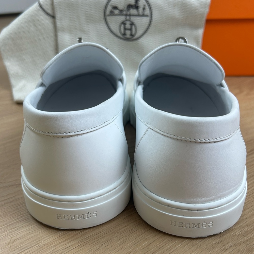 Hermes Game Slip On Sneakers Loafers 42.5 /9.5 - Picture 13 of 16